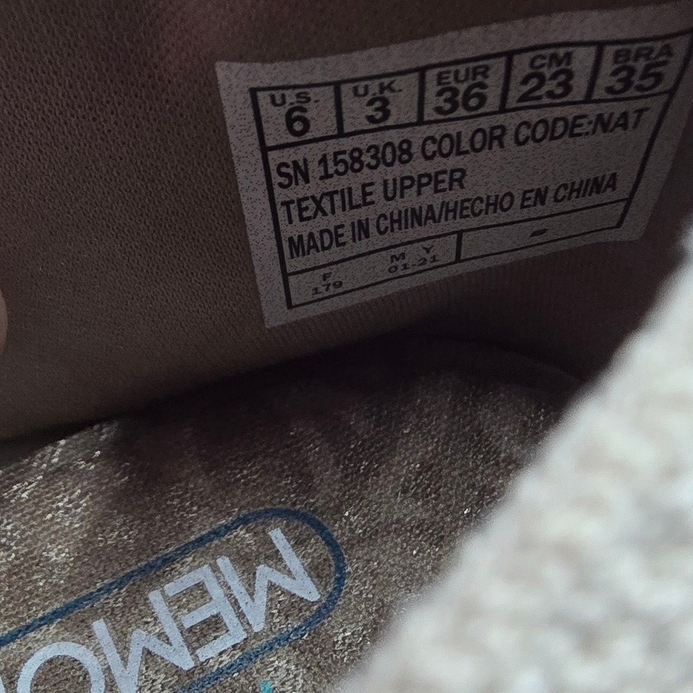 Skechers Cleo 2.0 Love Spell Natural Beige Knit Pointed Toe Vegan Flats 6 - Picture 6 of 9